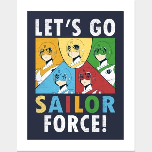 Let's Go Sailor Force Posters and Art